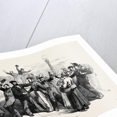 The War in Italy a Sketch in the Place De La Concorde Paris on the Proclamation Day by Anonymous