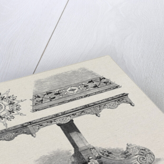 Furniture, East India Company, and, Inlaid Table and Ornaments of Top, Caldecott, Great Russell Street by Anonymous