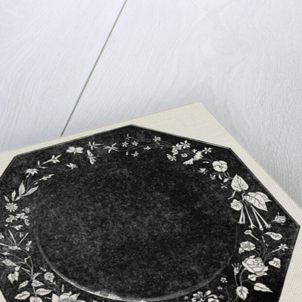 Ornamented Marble Table by Anonymous