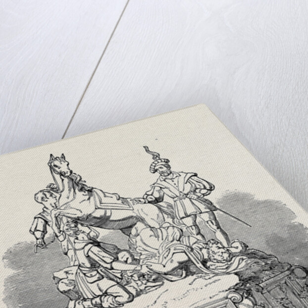 Goodwood Group, Conflict Between Roderick Dhu and Fitzjames by Anonymous