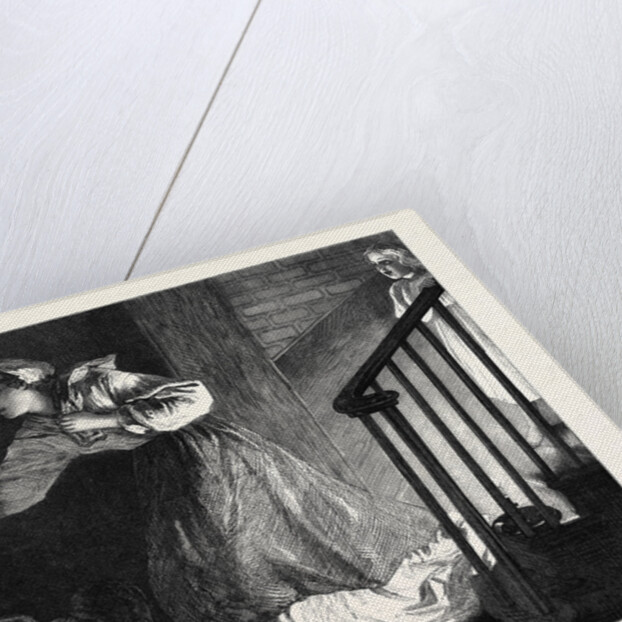The Well-Known Knock, in the Exhibition at the French Gallery Pall Mall London UK 1869 by Anonymous