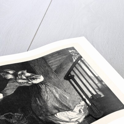 The Well-Known Knock, in the Exhibition at the French Gallery Pall Mall London UK 1869 by Anonymous