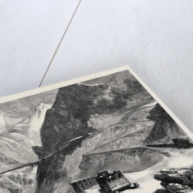 New Overland Route to India: Mont Cenis Railway L'Echelle Du Diable 1869 by Anonymous