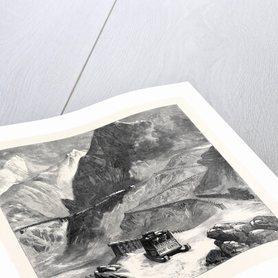 New Overland Route to India: Mont Cenis Railway L'Echelle Du Diable 1869 by Anonymous