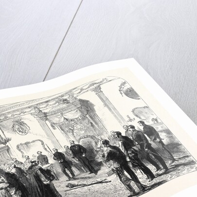 The Right Hon. Earl Spencer K.G Lord Lieutenant of Ireland Holding a State Reception at Dublin Castle 1869 by Anonymous