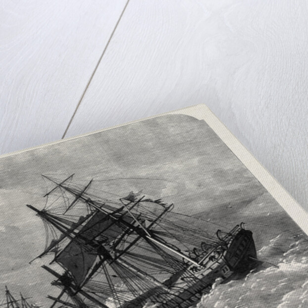 The Late Collision Off the Lizard: H.M.S. Terrible Towing the Calcutta Into Plymouth 1869 by Anonymous
