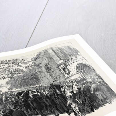 The Hunting Disaster in Yorkshire: The Funeral of Sir Charles Slingsby at Knaresborough 1869 by Anonymous