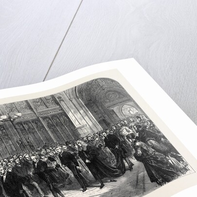 Meeting of the Reformed Parliament: Procession of the Speaker of the House of Commons to the Bar of the House of Lords London 1869 UK by Anonymous