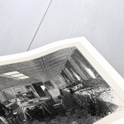 The Prince and Princess of Wales in Egypt: Saloon of the Dahabieh or Nile Boat 1869 by Anonymous