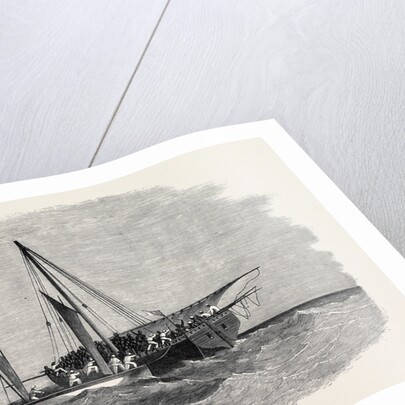 Suppression of the Slave Trade on the East Coast of Africa: The Cutter of H.M.S. Daphne Capturing a Slave-Dhow Off Brora 1869 by Anonymous