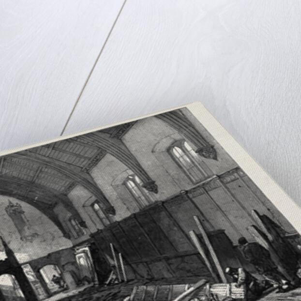 Demolition of the Old Dining Hall of the Inner Temple 1869 by Anonymous
