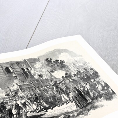 The Prince and Princess of Wales in Egypt: Procession of the Holy Carpet at Cairo 1869 by Anonymous