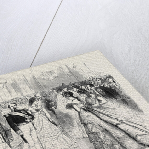 A State Ball at the Tuileries: Presentations to the Emperor and Empress Before the Ball Paris France 1869 by Anonymous