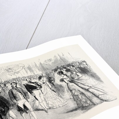 A State Ball at the Tuileries: Presentations to the Emperor and Empress Before the Ball Paris France 1869 by Anonymous