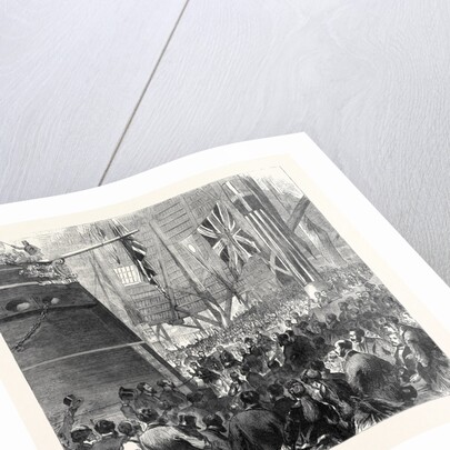 Launch of the Screw-Corvette Druid at Deptford Dockyard: Princess Louise Releasing the Dog-Shore UK 1869 by Anonymous