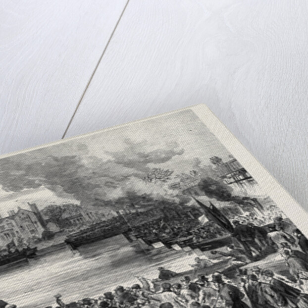 Oxford and Cambridge Universities Boat Race: The Start from Putney London UK 1869 by Anonymous