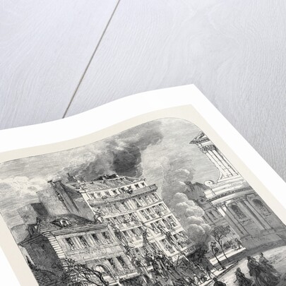 Explosion in the Place De La Sorbonne Paris France 1869 by Anonymous