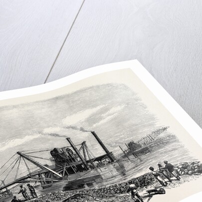 The Isthmus of Suez Maritime Canal: Dredges and Elevators at Work 1869 by Anonymous