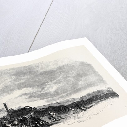 The Volunteer Review at Dover: Traction Engines Bringing Volunteer Artillery Into Position UK 1869 by Anonymous