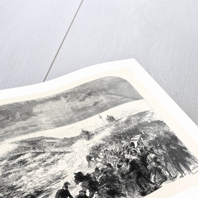 The Volunteer Review at Dover: Scene at the Wreck of H.M.S. Ferret at the Admiralty Pier UK 1869 by Anonymous