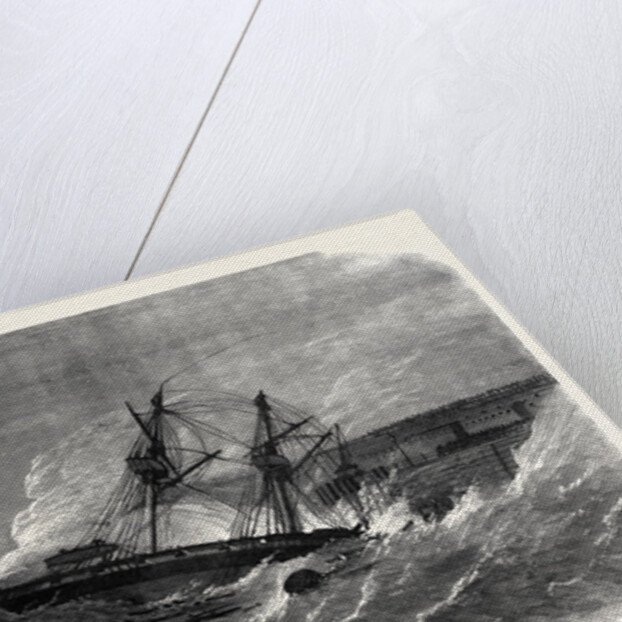 The Volunteer Review at Dover: Wreck of H.M.S. Ferret UK 1869 by Anonymous