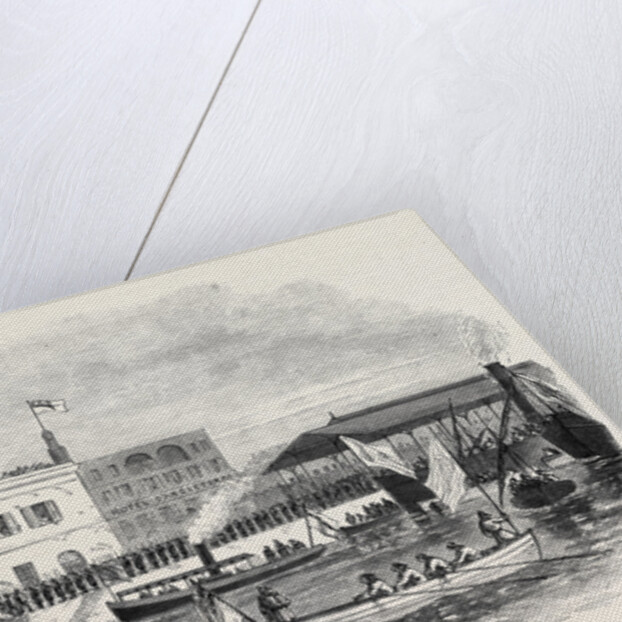 Visit of the Prince and Princess of Wales to the Suez Canal Works: Arrival of the Prince and Princess at Suez 1869 by Anonymous