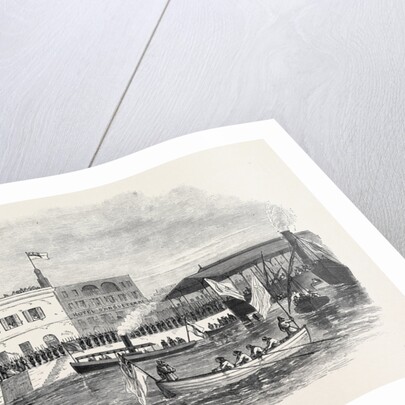 Visit of the Prince and Princess of Wales to the Suez Canal Works: Arrival of the Prince and Princess at Suez 1869 by Anonymous