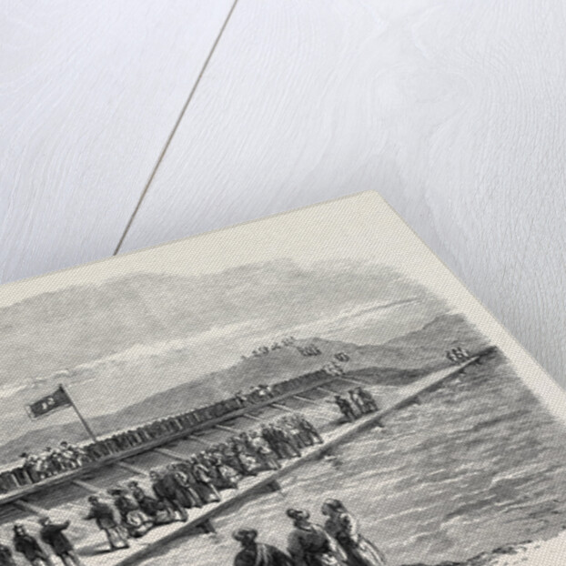 Visit of the Prince and Princess of Wales to the Suez Canal Works: The Prince Letting the Waters of the Mediterranean Into the Bitter Lakes 1869 by Anonymous