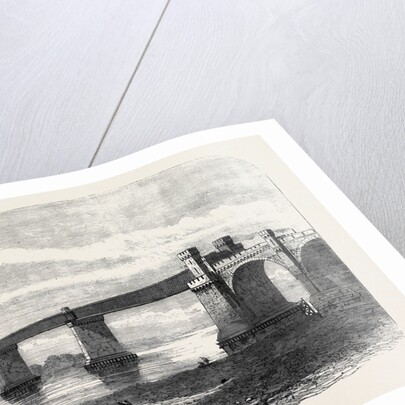 Railway Bridge and Viaduct at Runcorn UK 1869 by Anonymous