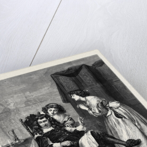 Persuading Papa, in the Exhibition at the Gallery 7 Haymarket 1869 UK by Anonymous