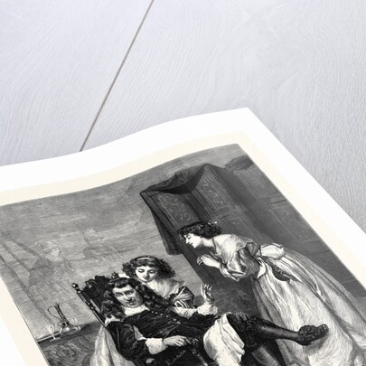 Persuading Papa, in the Exhibition at the Gallery 7 Haymarket 1869 UK by Anonymous