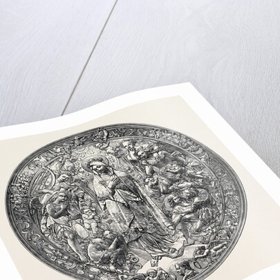 Gold Repousse Medallion by Anonymous