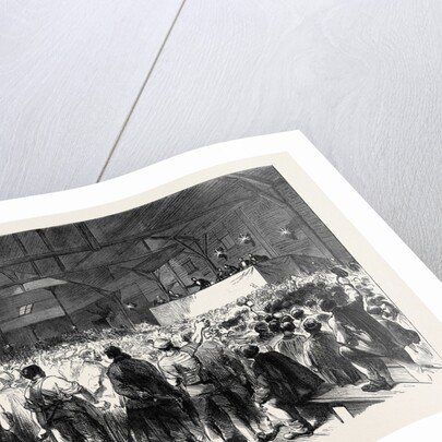 The Elections in Paris: A Meeting in a Low Quarter 1869 France by Anonymous