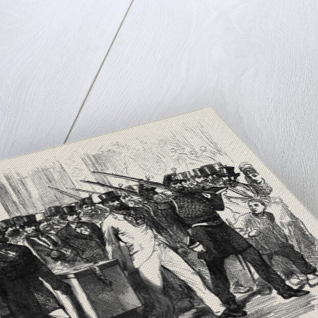 The Elections in France: Removal of the Voting-Urn from a District Polling-Place to the Mairie 1869 by Anonymous