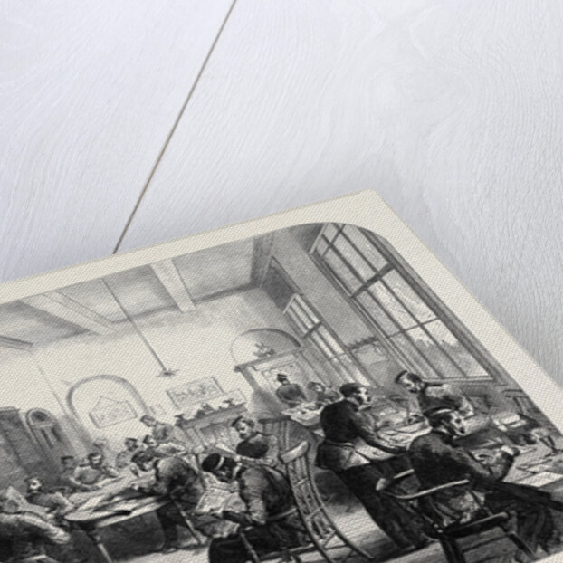 The Guards' Institute Vauxhall Bridge Road London the Reading Room 1869 UK by Anonymous