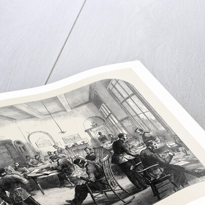 The Guards' Institute Vauxhall Bridge Road London the Reading Room 1869 UK by Anonymous