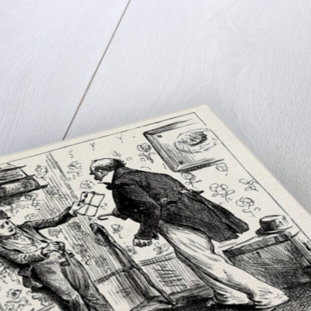 Charles Dickens Dombey and Son. the Captain's Voice Was So Tremendous and He Came Out of His Corner with Such Way on Him that Rob Retreated Before Him Into Another Corner: Holding Our the Keys and Pace Et to Prevent Himself from Being Run Down. by Anonymous