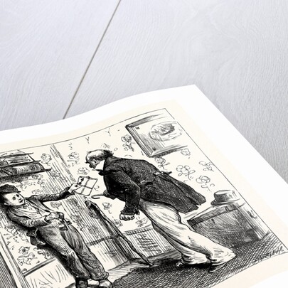 Charles Dickens Dombey and Son. the Captain's Voice Was So Tremendous and He Came Out of His Corner with Such Way on Him that Rob Retreated Before Him Into Another Corner: Holding Our the Keys and Pace Et to Prevent Himself from Being Run Down. by Anonymous