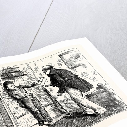 Charles Dickens Dombey and Son. the Captain's Voice Was So Tremendous and He Came Out of His Corner with Such Way on Him that Rob Retreated Before Him Into Another Corner: Holding Our the Keys and Pace Et to Prevent Himself from Being Run Down. by Anonymous