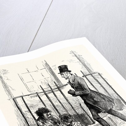 Charles Dickens Sketches by Boz Hurrying Along a by-Street Keeping As Close As He Can to the Area Railings a Man of About Forty or Fifty Clad in an Old Rusty Suit of Threadbare Black Cloth by Anonymous