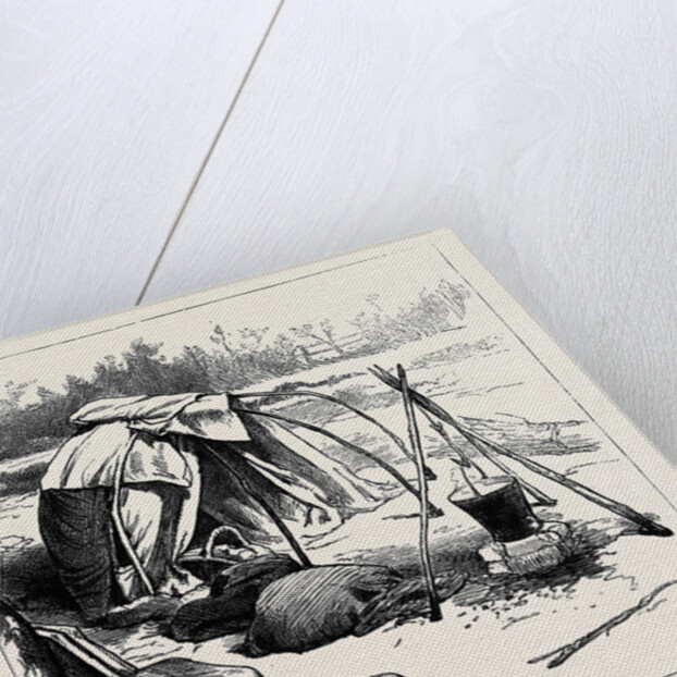 Gipsy Life Round London: Tent at Hackney 1880 by Anonymous
