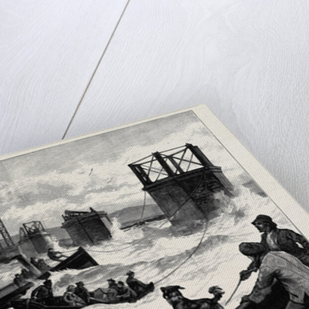 The Tay Bridge Disaster: Steam Launches and Divers' Barge Employed in Search 1880 by Anonymous