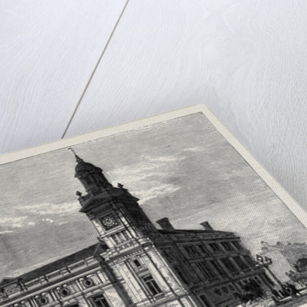 The Holborn Townhall London 1880 by Anonymous
