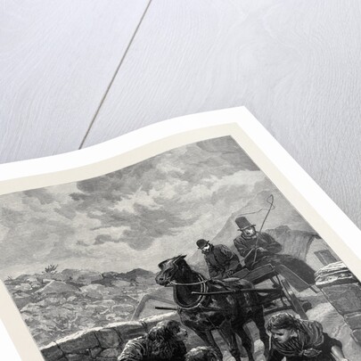 An Irish Obstructionist: A Sketch on the Road Connemara 1880 by Anonymous