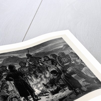 The Afghan War: Defence of the British Position at Sherpore Cabul: The Gatling Gun Bastion on Dec. 23 Preparing to Repel the Attack of the Ghazis 1880 by Anonymous