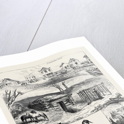 A New Settlement in Minnesota America 1880 by Anonymous