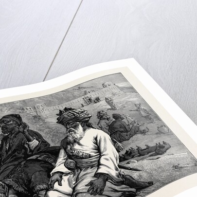 Afghans at Their Namaz 1880 by Anonymous