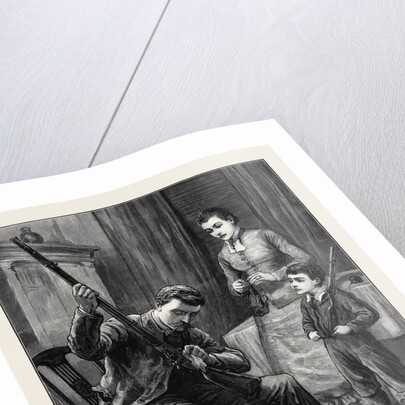 Preparing for the Easter Monday Volunteer Review 1880 by Anonymous