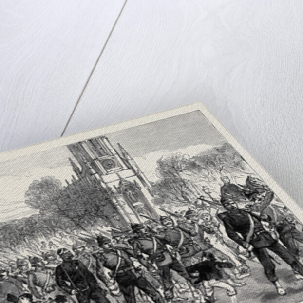 The Easter Volunteer Review: Arrival of Volunteers at Brighton by Road 1880 by Anonymous
