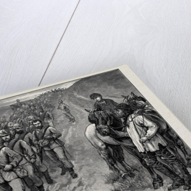 The Brighton Review: The Artists' Corps Marching to Brighton 1880 by Anonymous